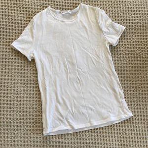 Mango white ribbed tshirt